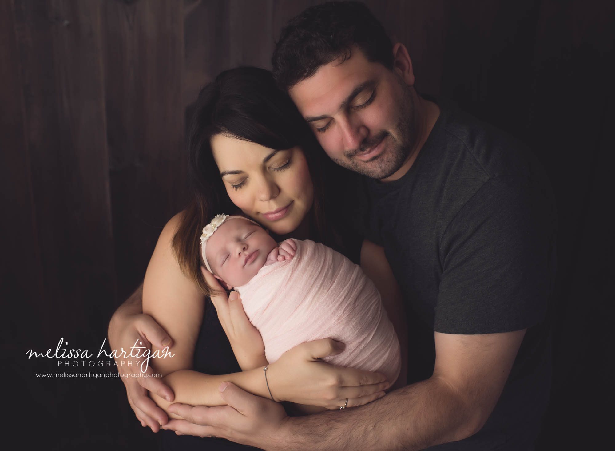 Connecticut Newborn Photographer family shot with newborn
