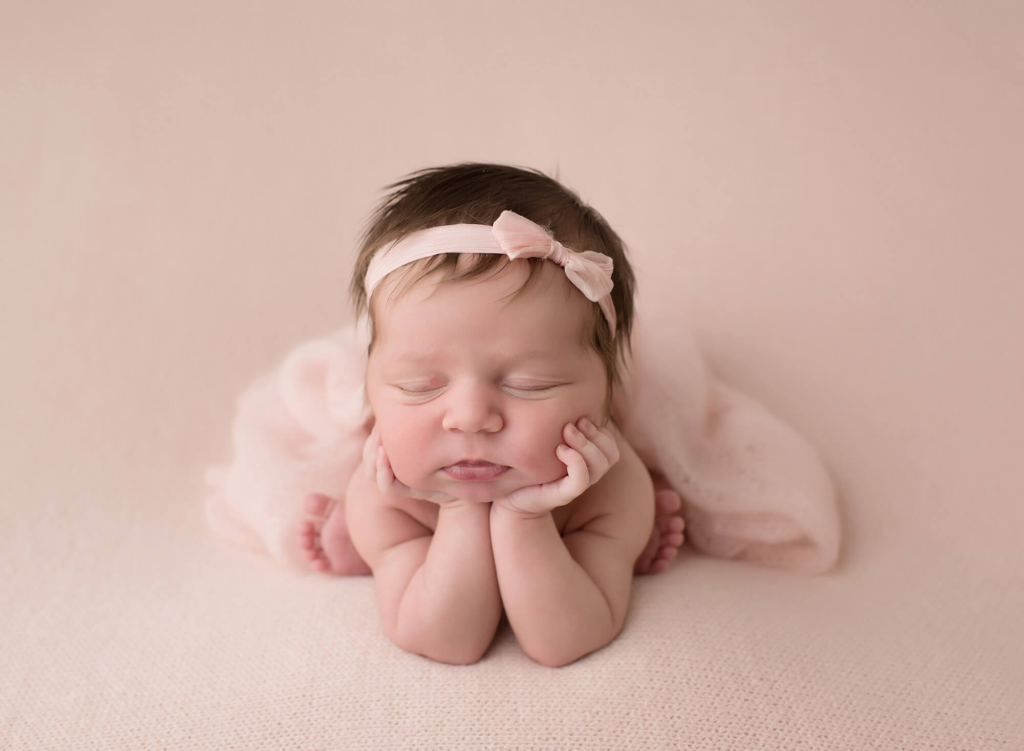 Newborn portrait in studio - Connecticut newborn photographer Melissa Hartigan