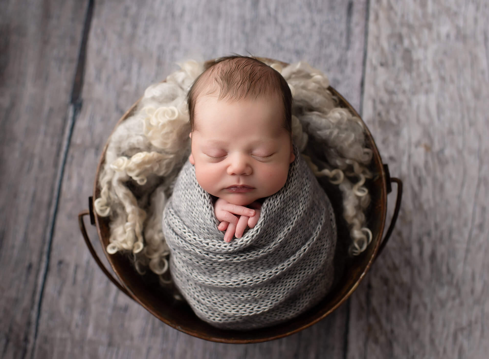 Newborn photography in studio - CT newborn photographer Melissa Hartigan