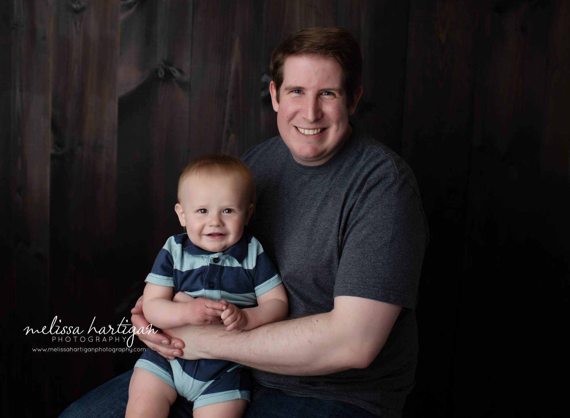 dad and baby studio photography