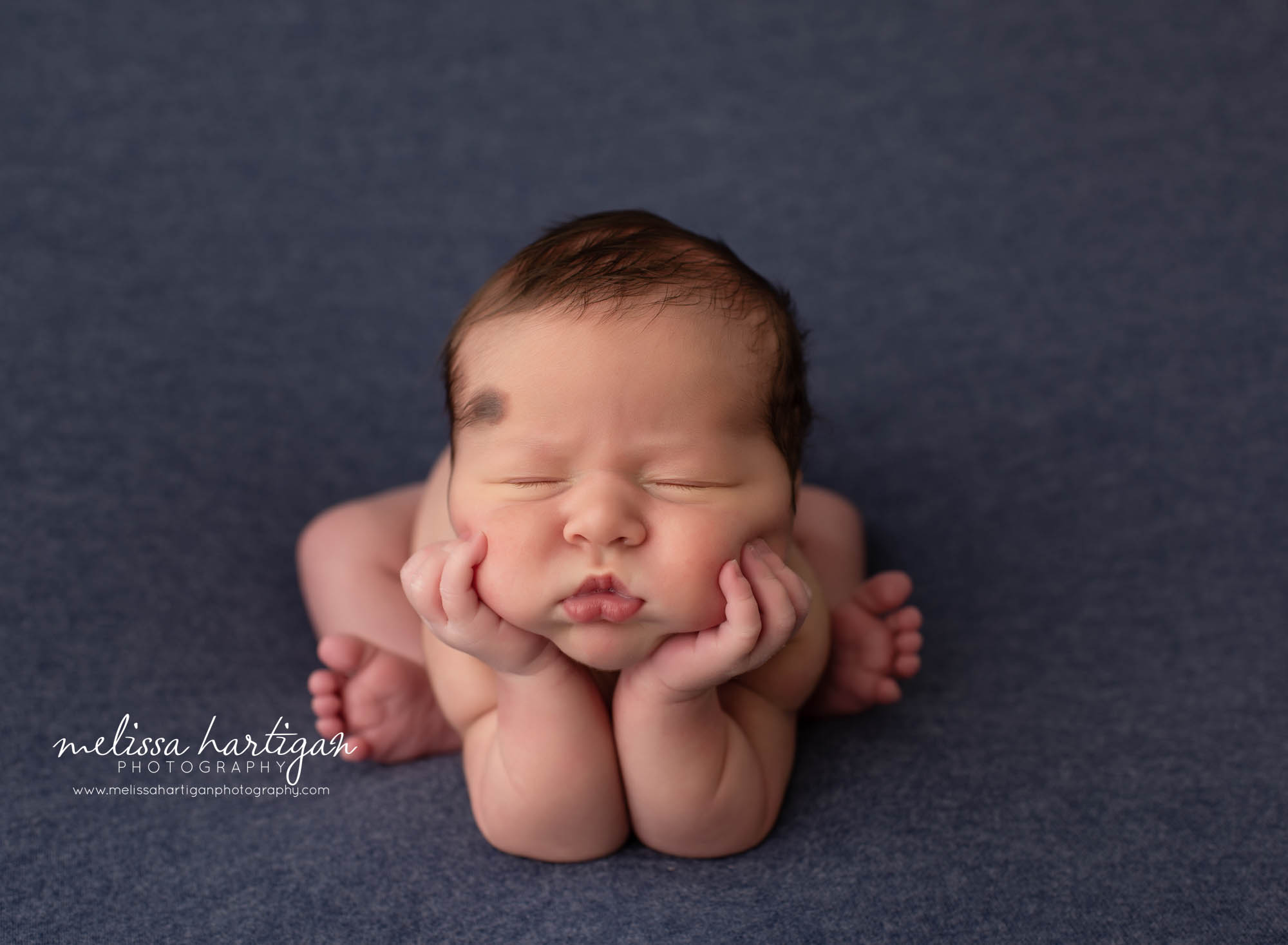 baby boy posed in froggy pose newborn photography connecticut