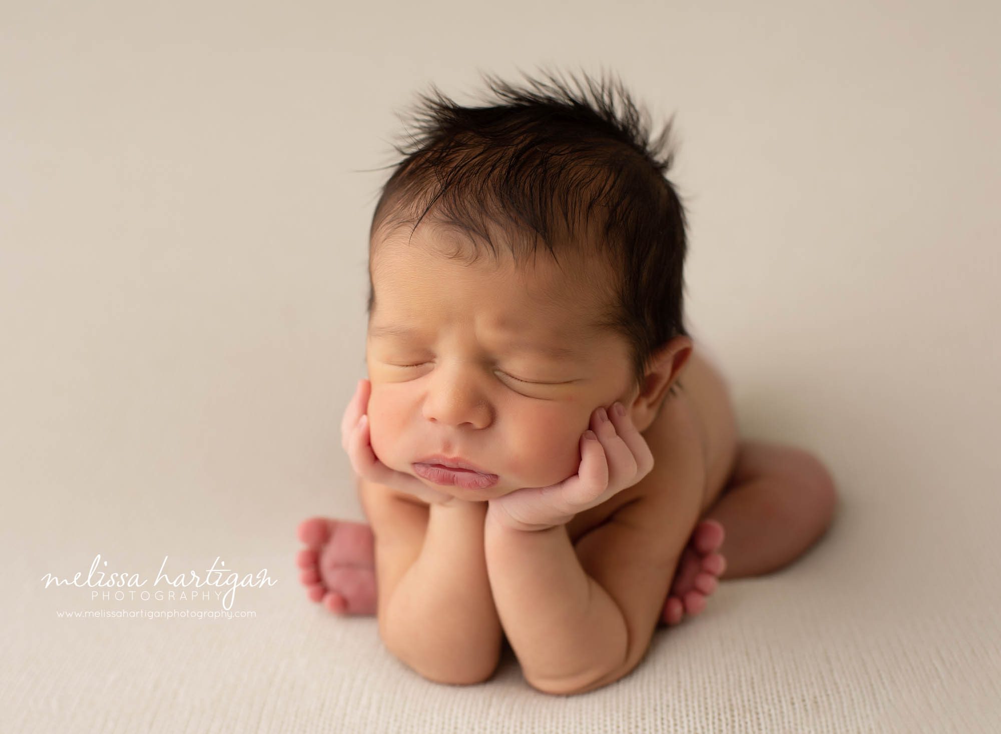 newborn posed in froggy pose newborn photography connecticut