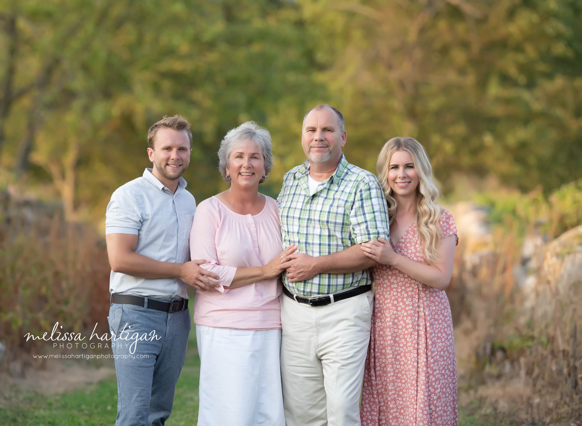 mom dad and two grown children family photography CT