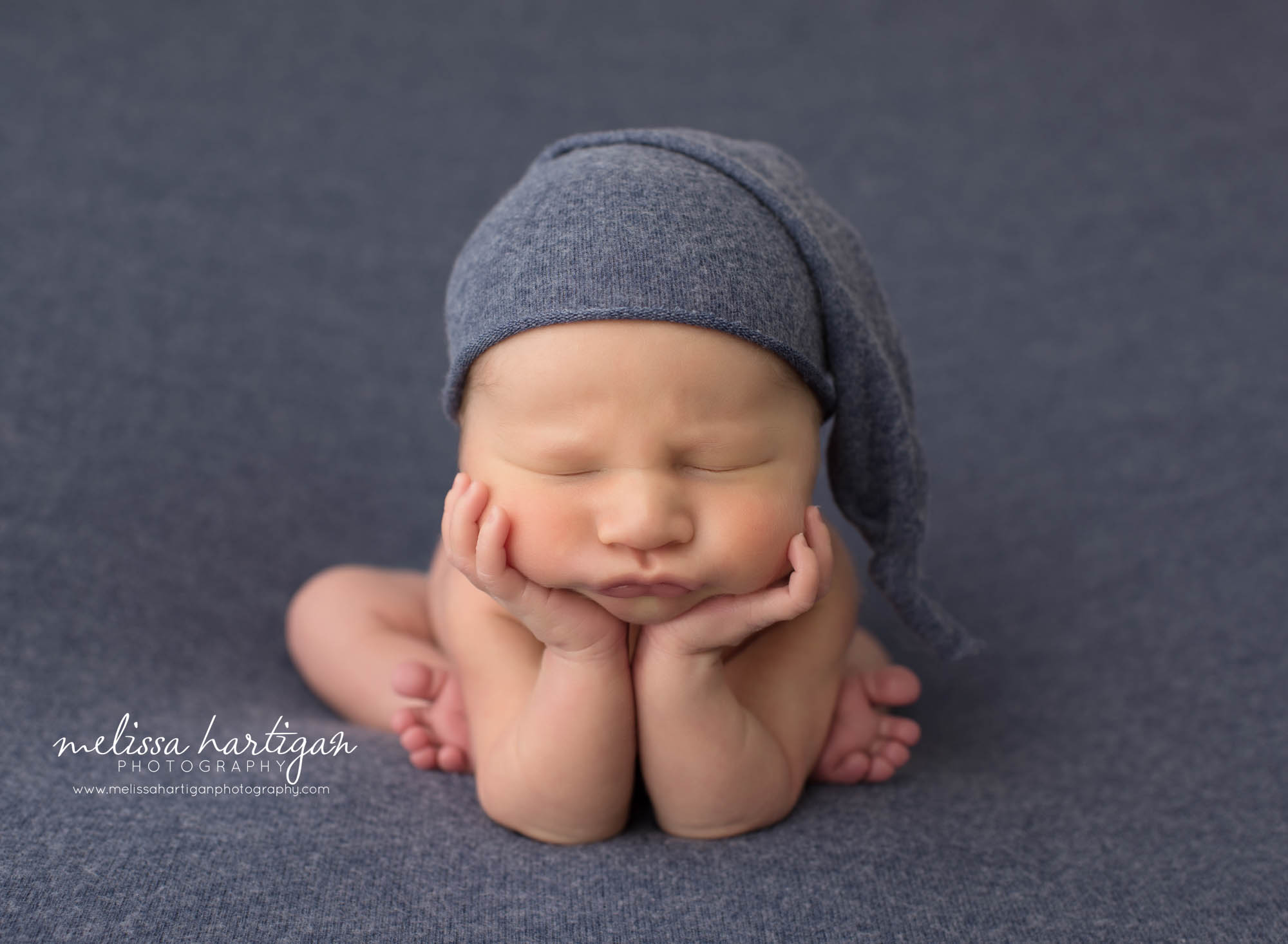 baby boy posed in froggy pose newborn photography CT