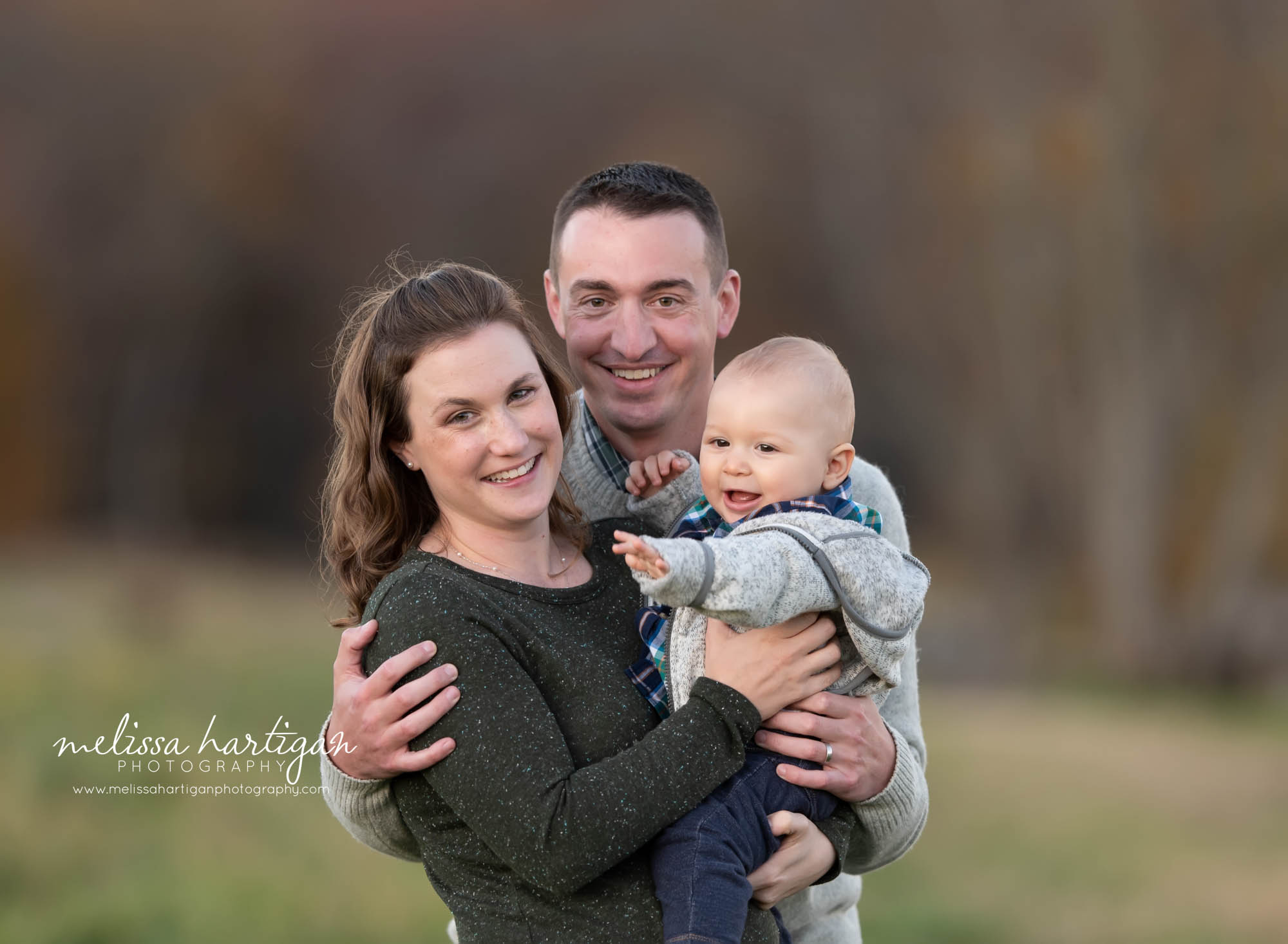 mom dad baby boy family photography outdoor on location CT park