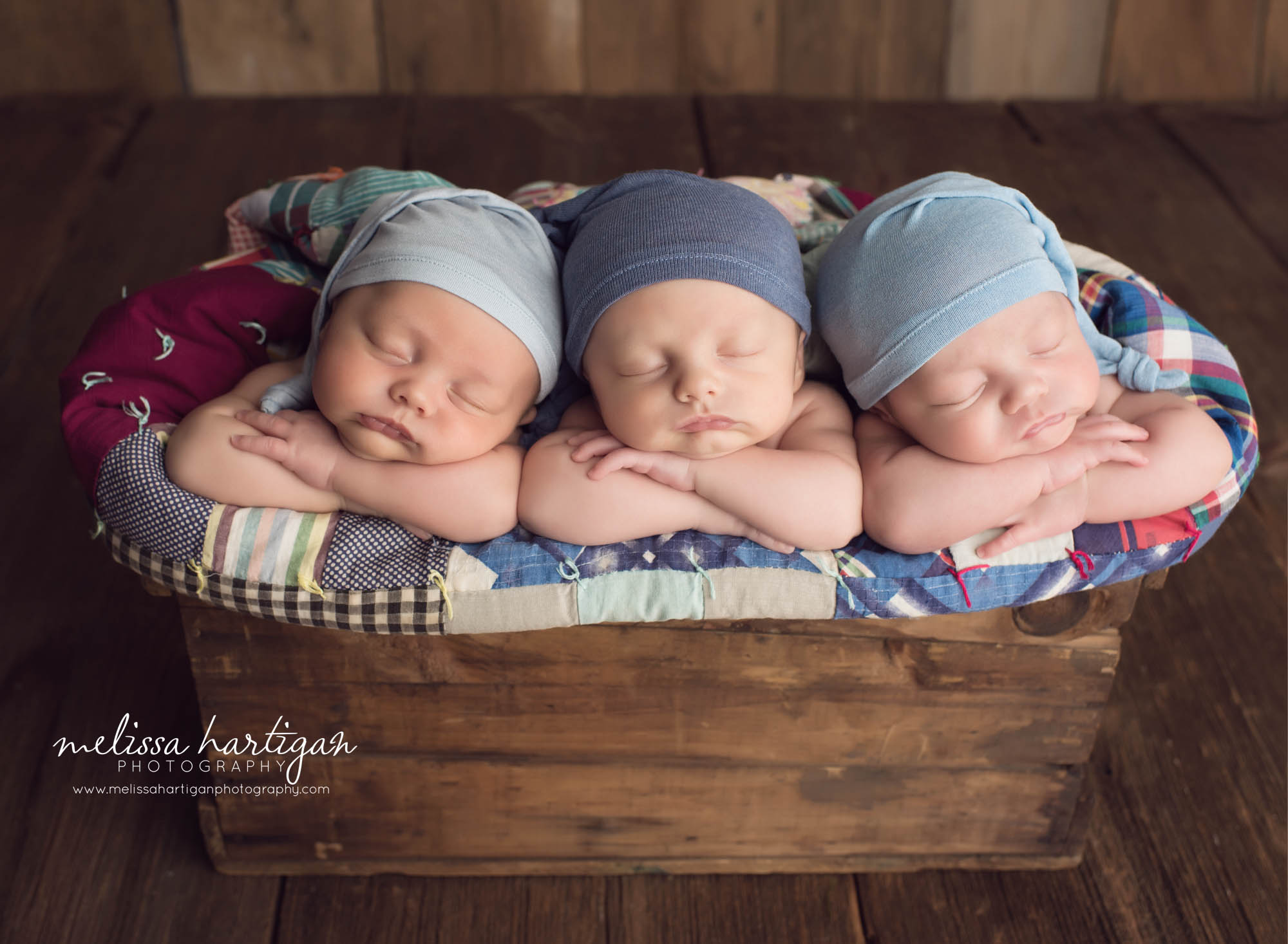 newborn triplet boys connectitcut newborn photographer