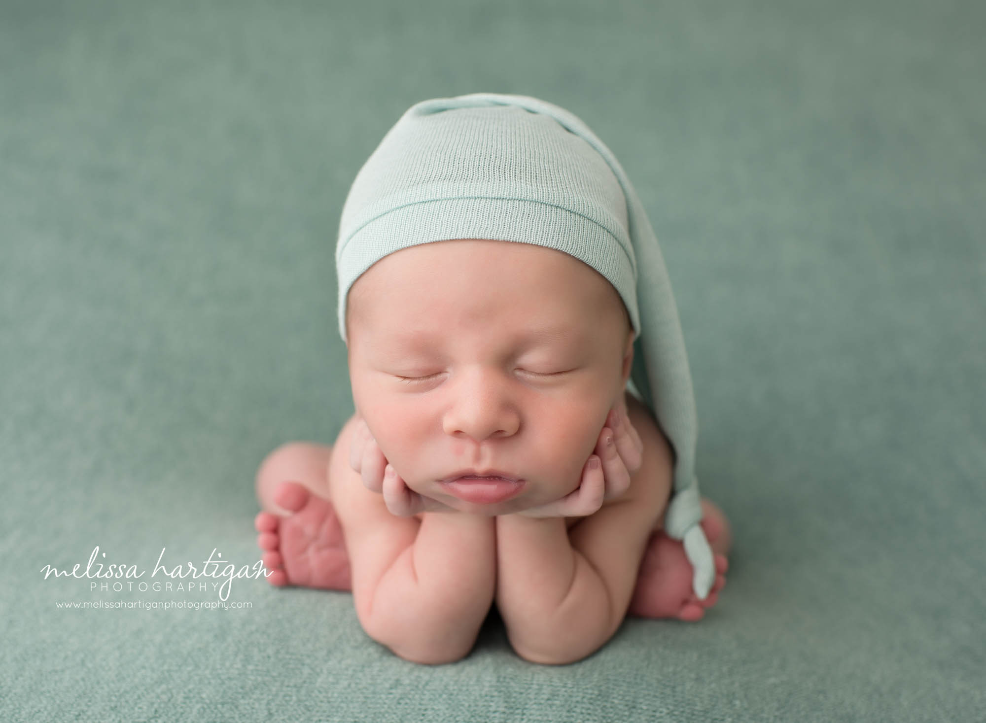 newborn baby boy posed froggy pose connecticut newborn photographer