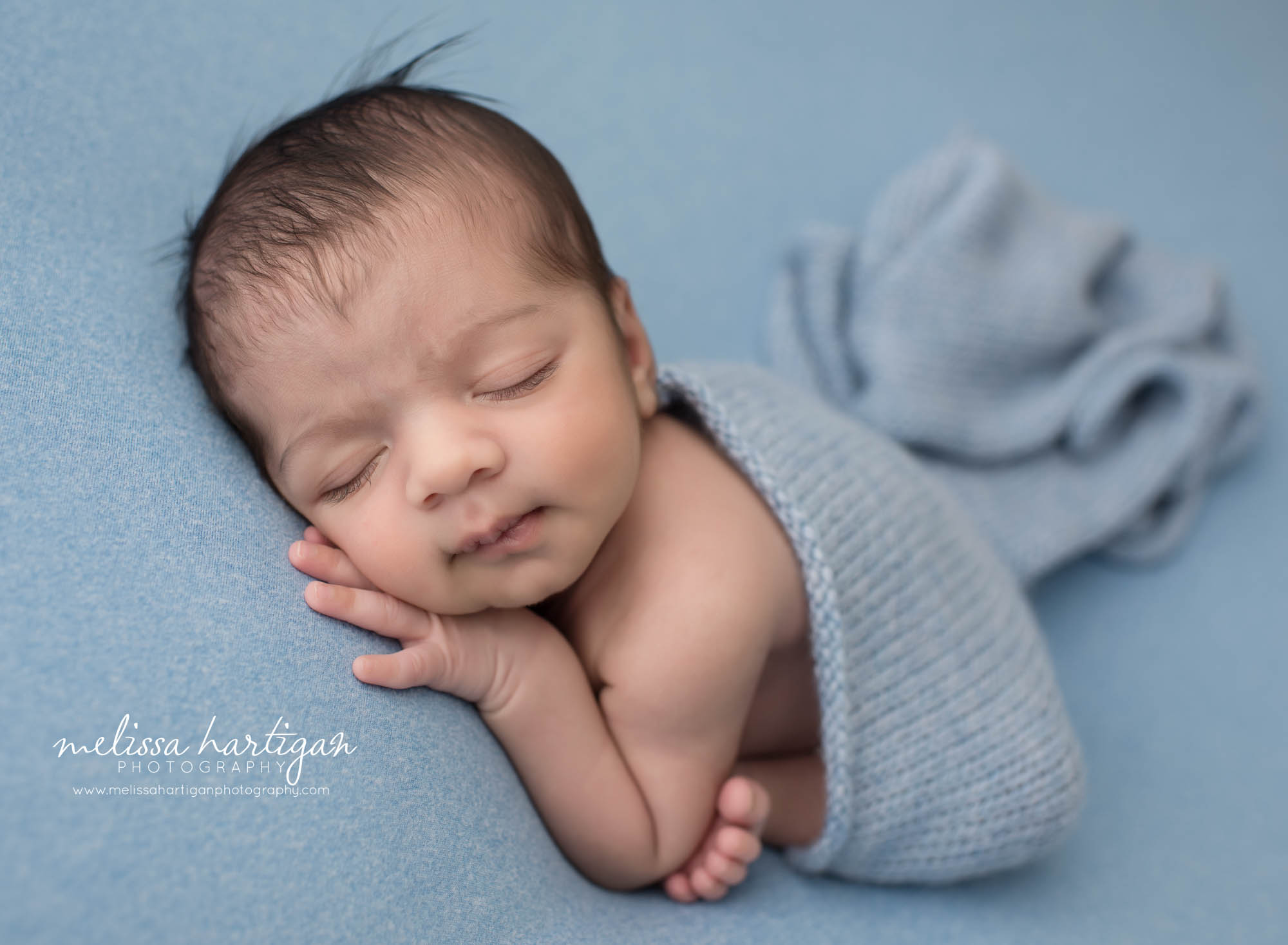 Newborn baby boy posed in newborn photography posed session manchester CT newborn photography