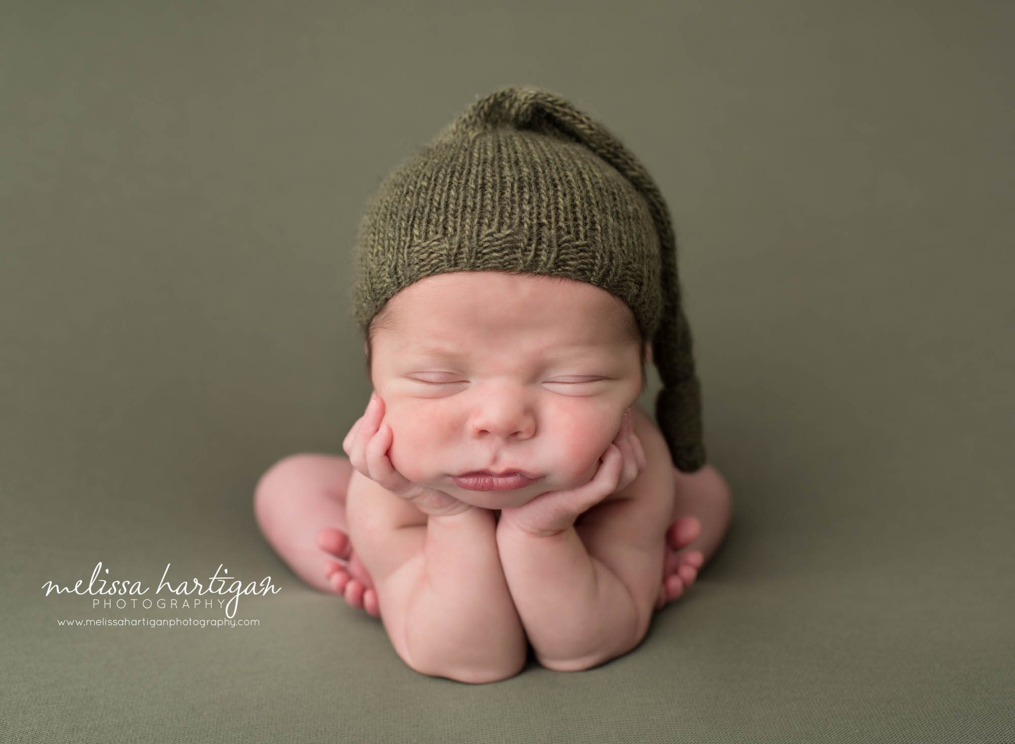 newborn baby boy posed froggy pose newborn photographer CT