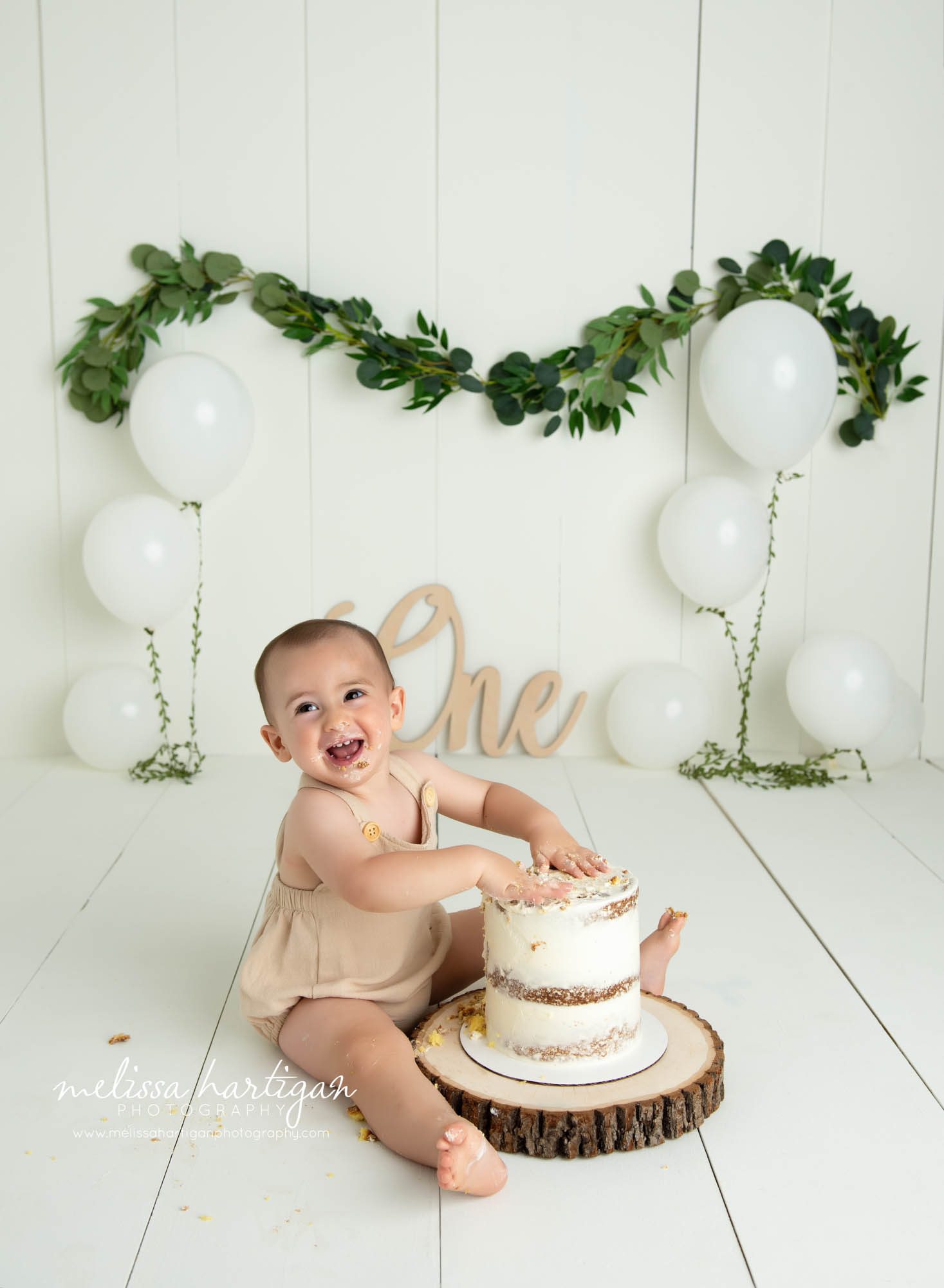 cake setup for baby boy smash cake milestone photography session stafford spring baby photogapher