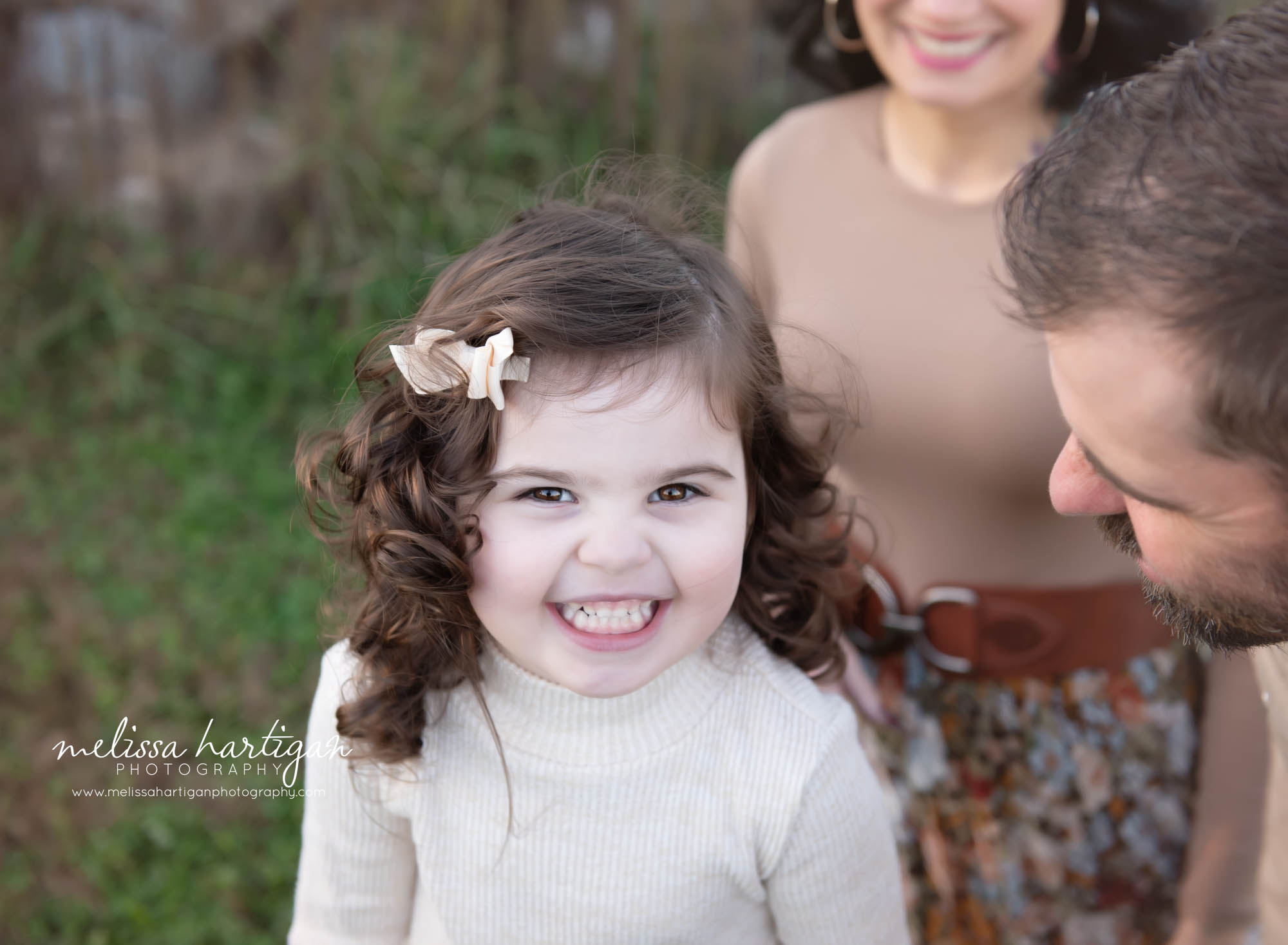 happy little girl smiling CT Family Photography